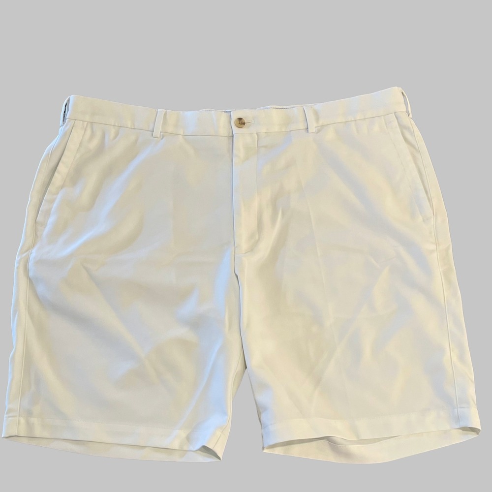 Peter Millar Salem Shorts Mens 40 White 9" Performance Stretch Golf